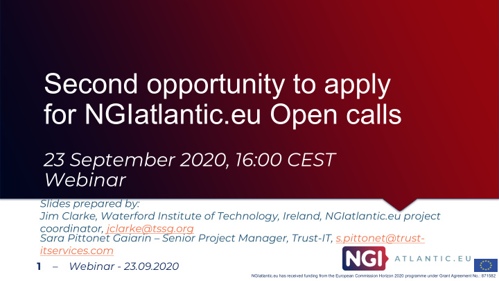 second opportunity to apply for ngiatlantic eu open calls