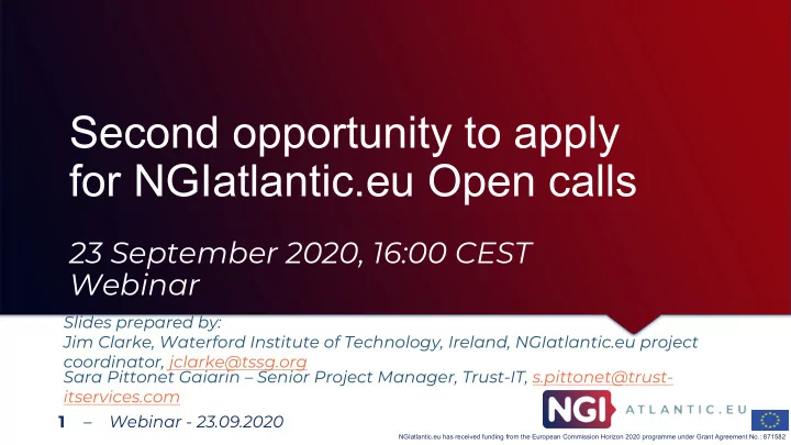 second opportunity to apply for ngiatlantic eu open calls