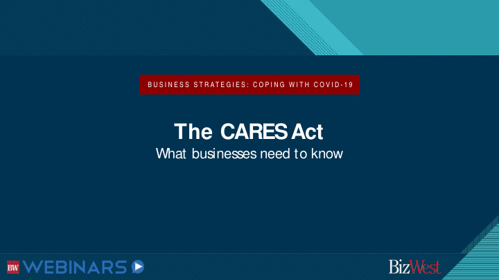 the cares act