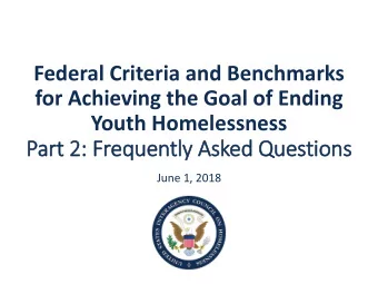 Part 2:  : Frequently Asked Questions  June 1, 2018  Panelists  Katy Miller  Regional Coordinator