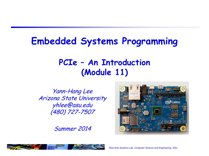 embedded systems programming