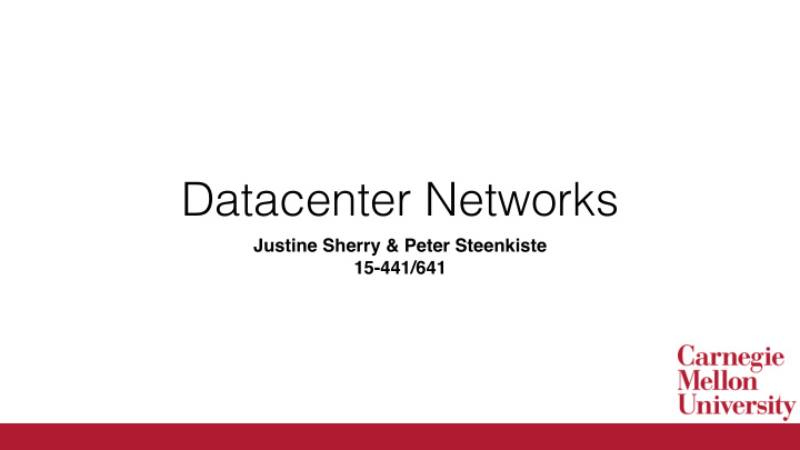 datacenter networks