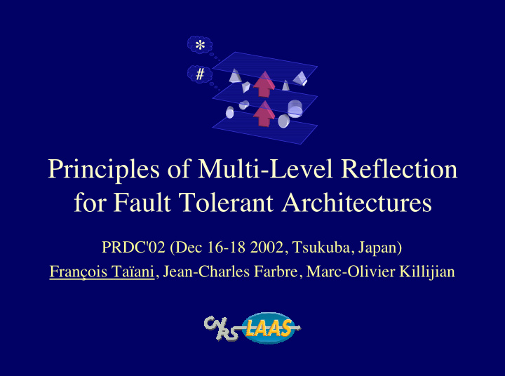 principles of multi level reflection for fault tolerant
