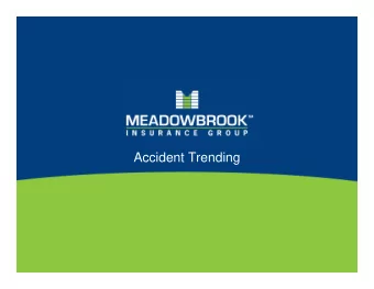 Accident Trending  Accident Trending  Safety Coordinator Training ACCA 85 th Annual Convention