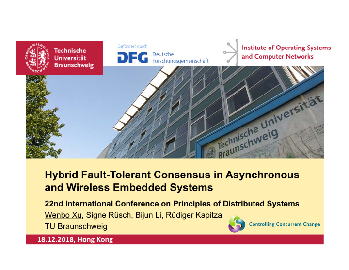 hybrid fault tolerant consensus in asynchronous and