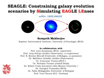 SEAGLE: Constraining galaxy evolution  scenarios by Simulating EAGLE LEnses  arXiv: 1802.06629