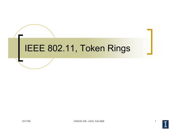 ieee 802 11 token rings