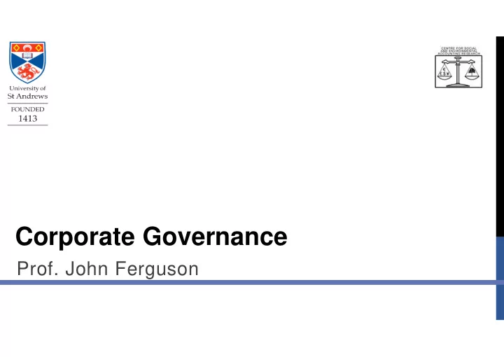 corporate governance