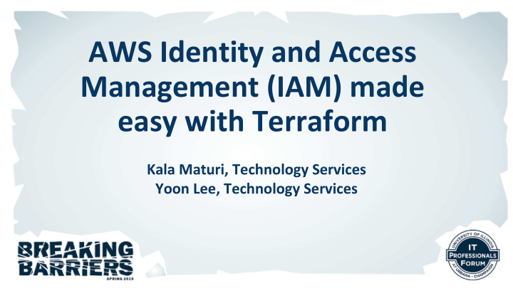 aws identity and access management iam made easy with