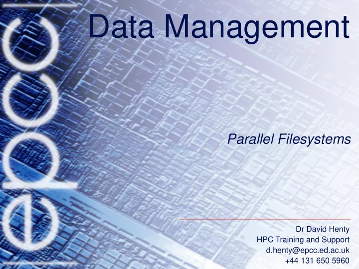 data management