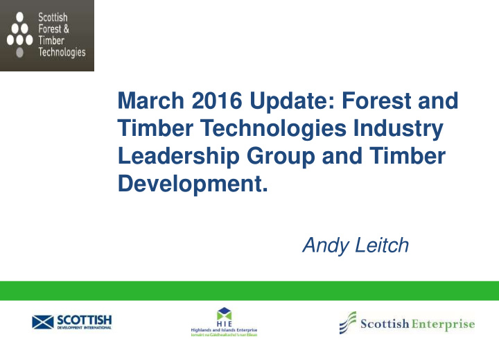 march 2016 update forest and