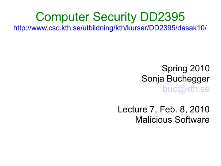 computer security dd2395