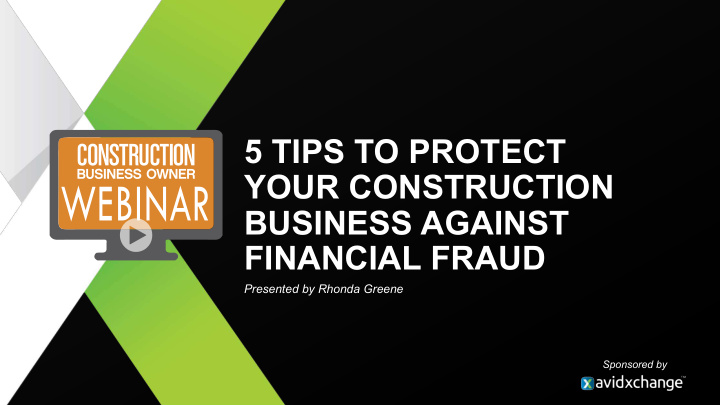5 tips to protect your construction business against