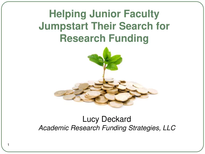 helping junior faculty
