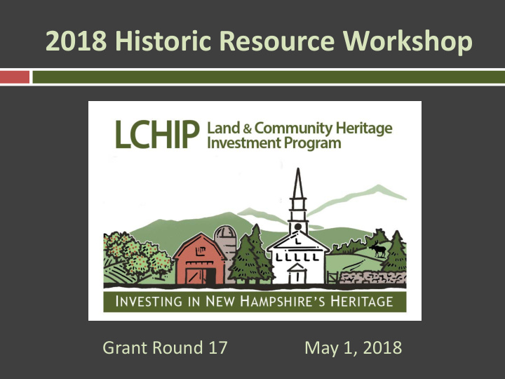 2018 historic resource workshop