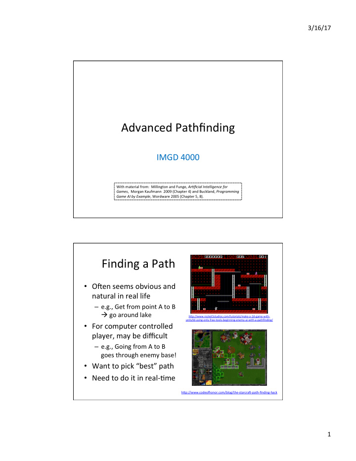 advanced pathfinding