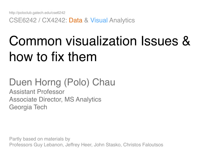 common visualization issues how to fix them