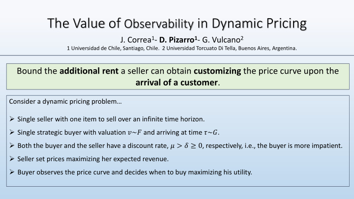 the value of observability in dynamic pricing