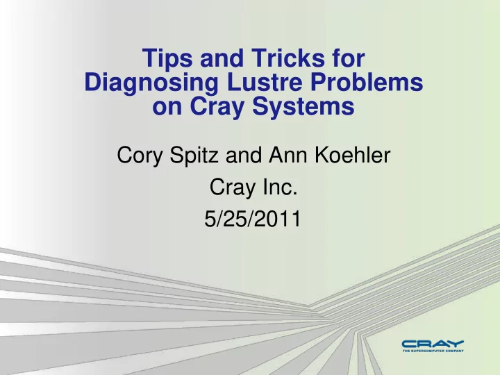 on cray systems