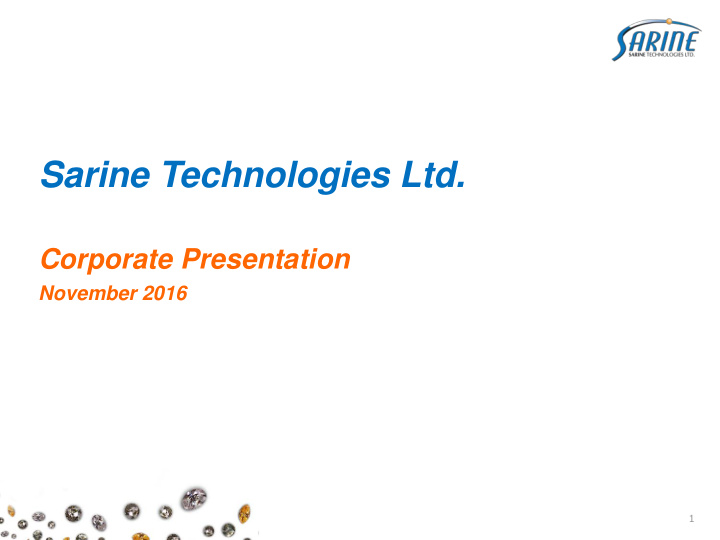 sarine technologies ltd