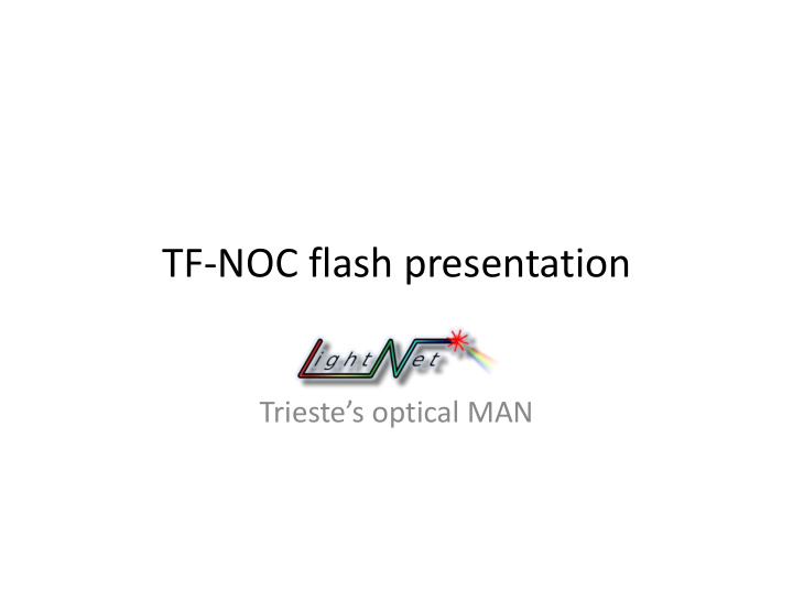 tf noc flash presentation