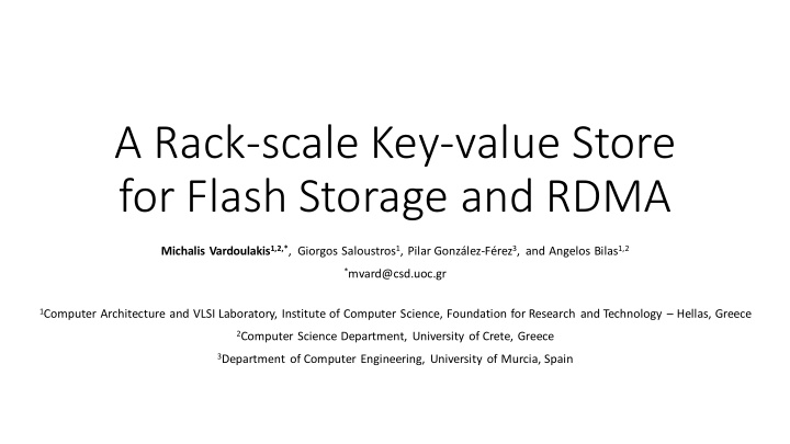 for flash storage and rdma