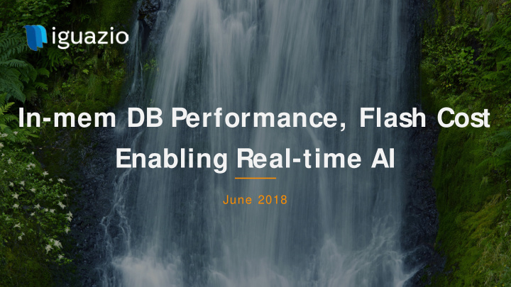 in mem db performance flash cost enabling real time ai