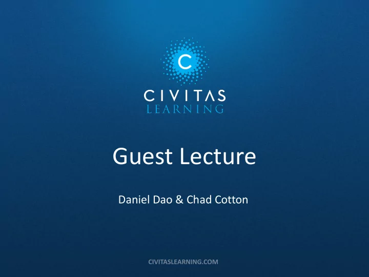 guest lecture