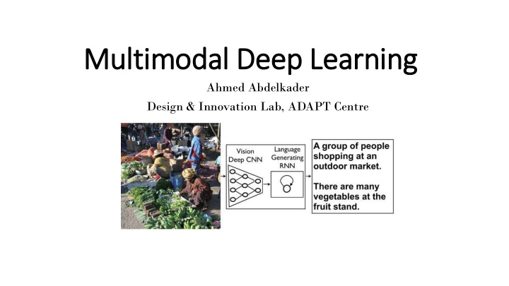 multimodal deep learning