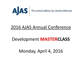 2016 AJAS Annual Conference Development MASTERCLASS  Monday, April 4, 2016  Photo by W Mustafeez -