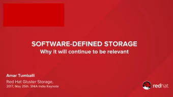 More information @ https://www.redhat.com/en/technologies/storage