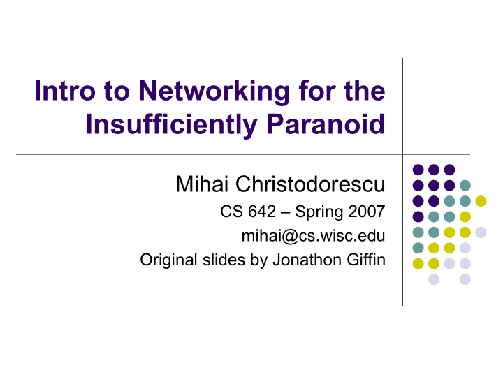 intro to networking for the insufficiently paranoid