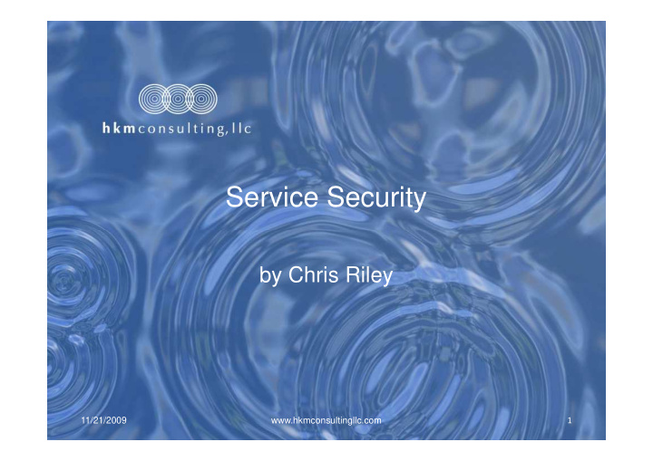 service security