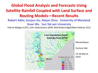 Routing Models  Recent Results  Robert Adler, Guojun Gu, Naijun Zhou   University of Maryland