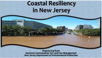 in New Jersey Virginia KopKash  Assistant Commissioner for Land Use Management  New Jersey