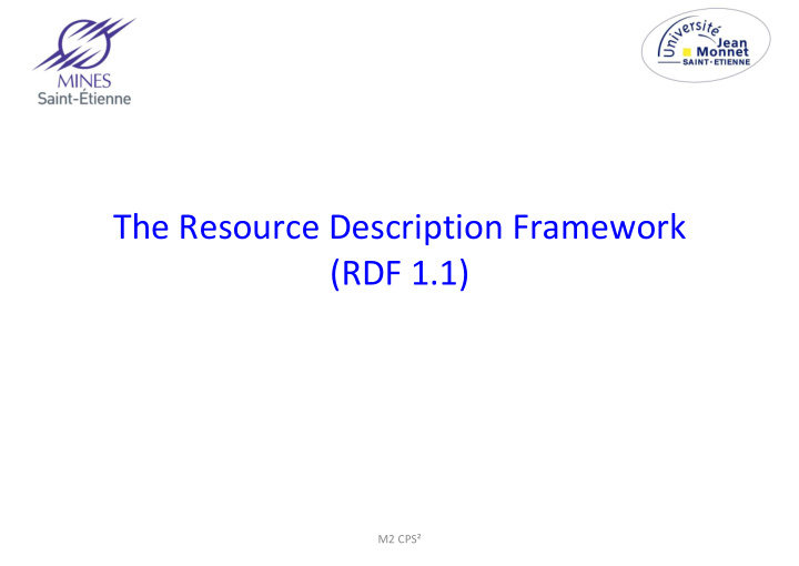 the resource description framework rdf 1 1