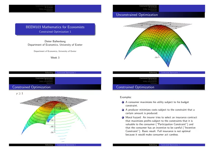 unconstrained optimization
