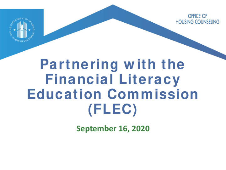 partnering w ith the financial literacy education