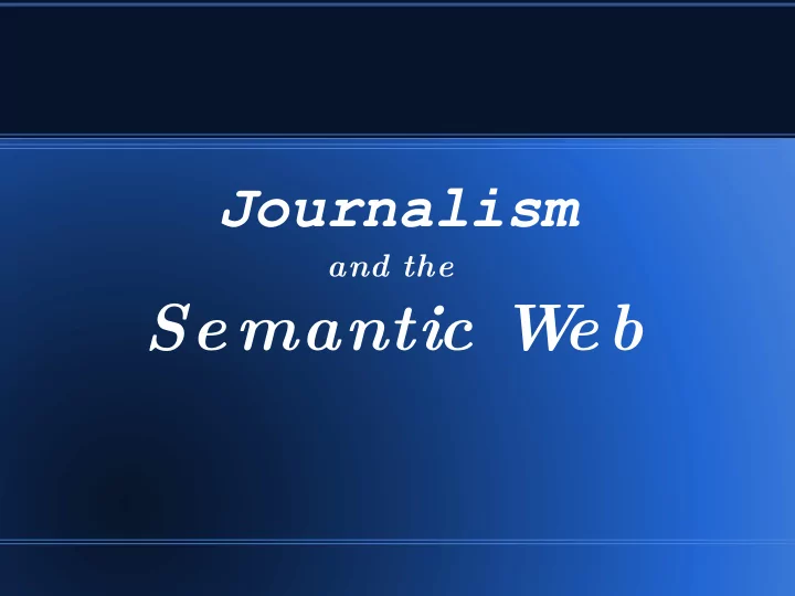 semantic w eb