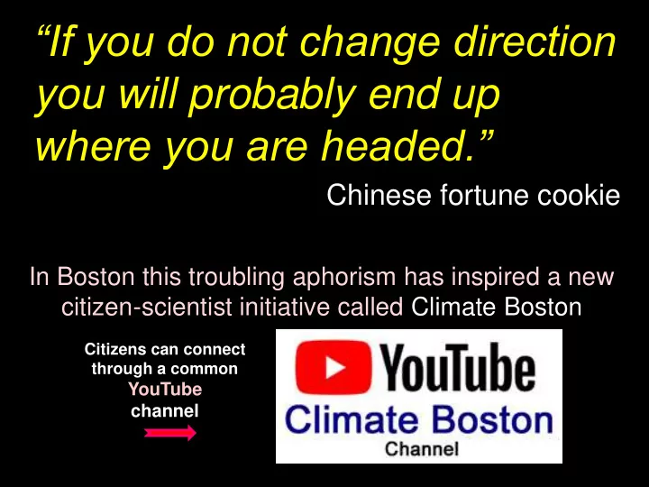 if you do not change direction