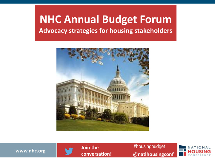 nhc annual budget forum