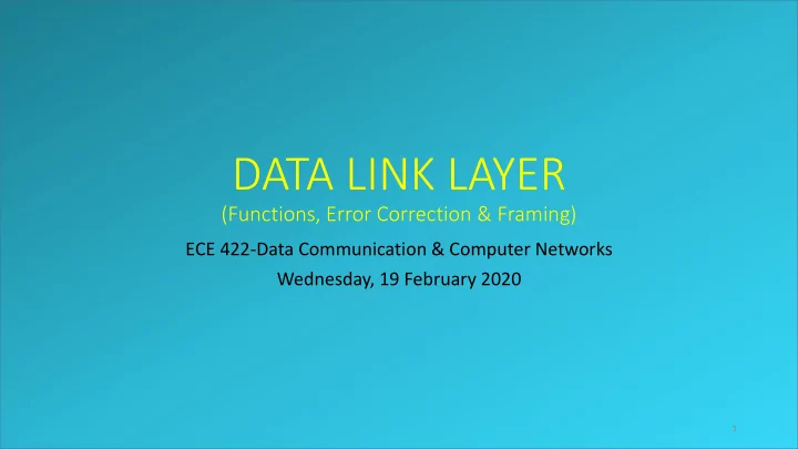 data link layer