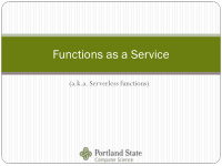 functions as a service