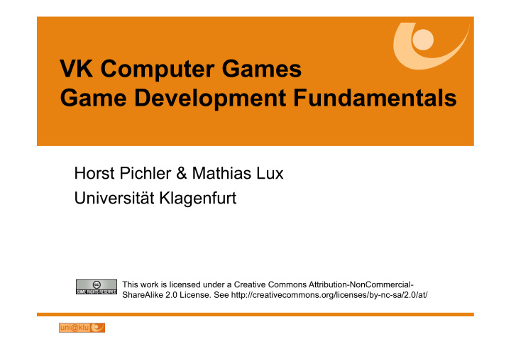 vk computer games game development fundamentals