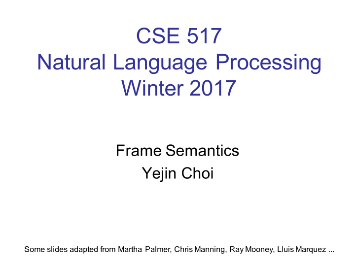 cse 517 natural language processing winter 2017