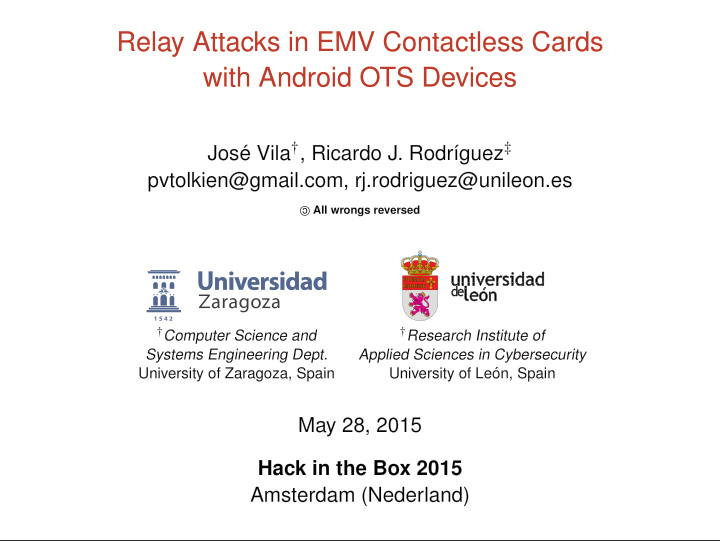 relay attacks in emv contactless cards with android ots