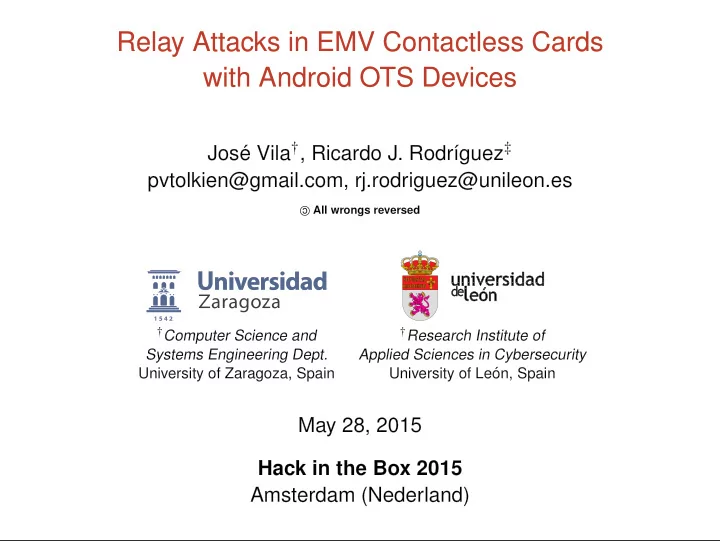 relay attacks in emv contactless cards with android ots
