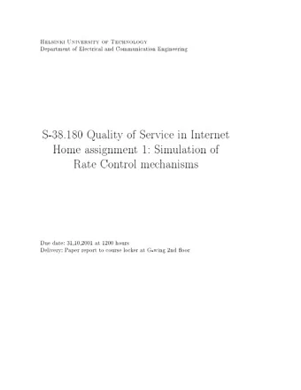 Helsinki  University  of  Tehnology  Departmen  t  of  Eletrial  and  Comm  uniation