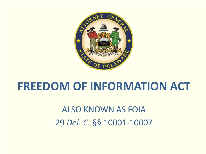 freedom of information act