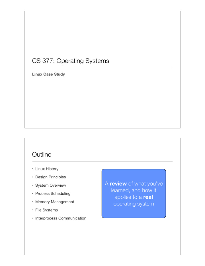 cs 377 operating systems